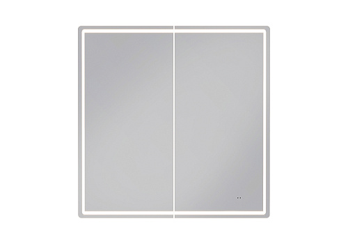 Зеркальный шкаф Geometry 800 с LED подсветкой и бесконтактным включением