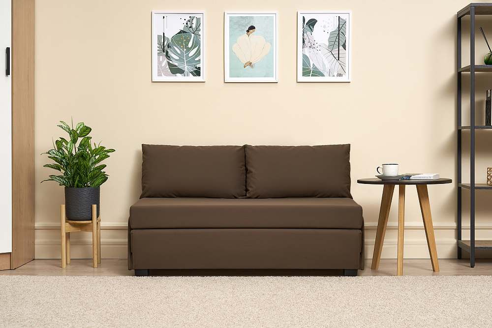 Диван откидной Немо коричневый