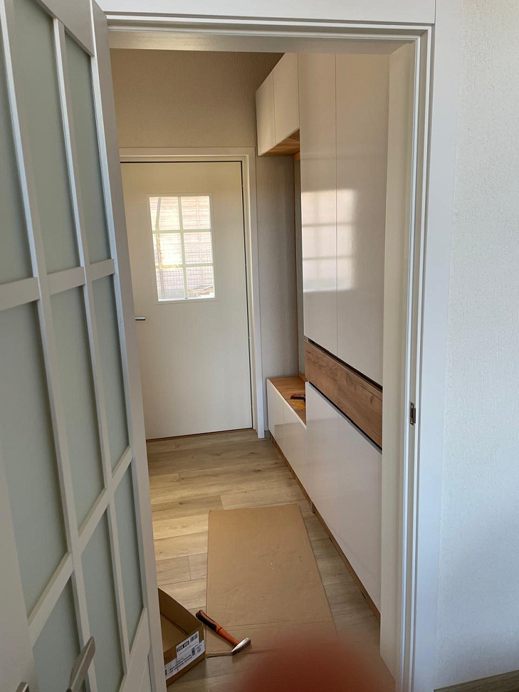 Прихожая Теллин дуб крафт / белый глянец