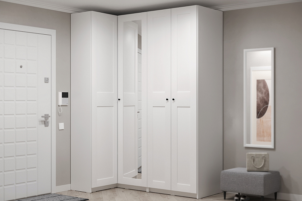 Шкаф 2-х створчатый Макс 75х61 см белый