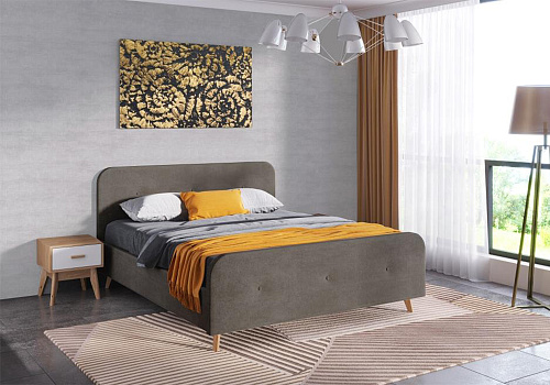 Кровать Сиерра темно-серая