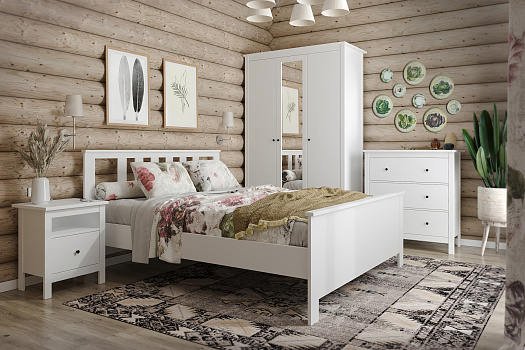Спальня Сага № 1 белая