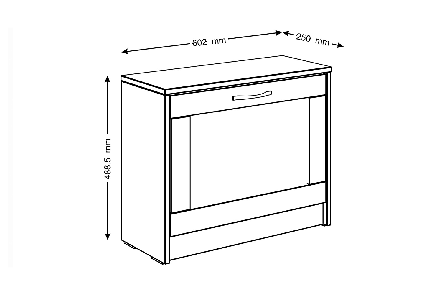 Тумба для обуви Сириус 1 ячейка сонома