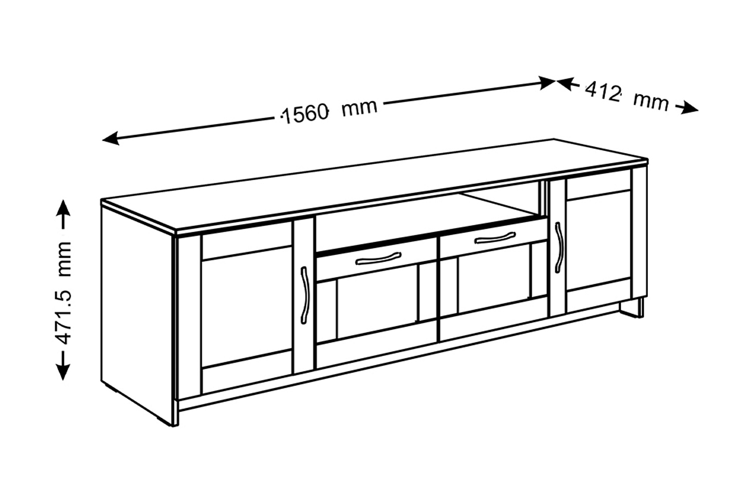 ТВ-тумба Сириус дуб венге