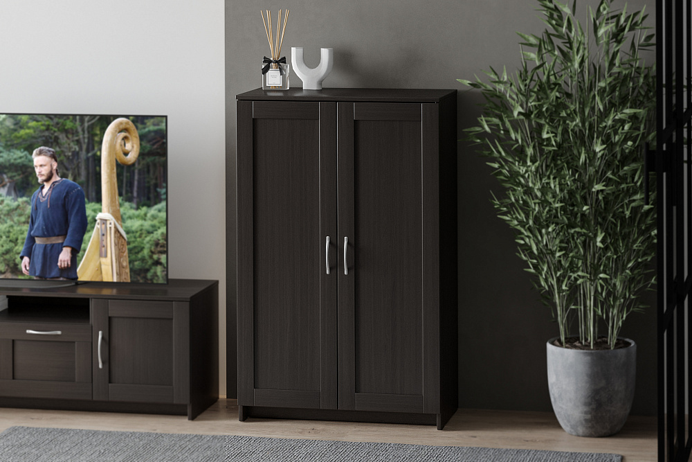 Шкаф двухдверный Сириус дуб венге