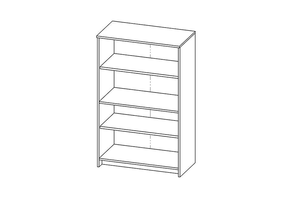 Шкаф двухдверный Сириус белый