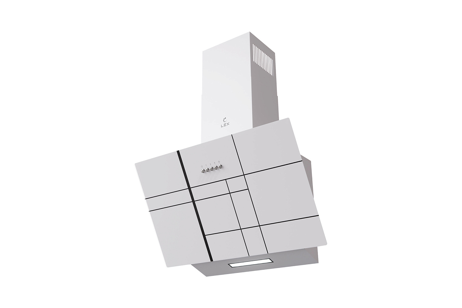 Наклонная вытяжка LEX MOZA 600 R1 WHITE