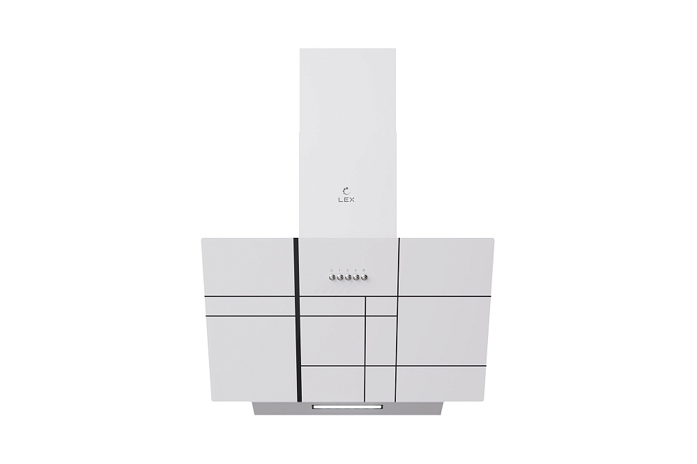 Наклонная вытяжка LEX MOZA 600 R1 WHITE