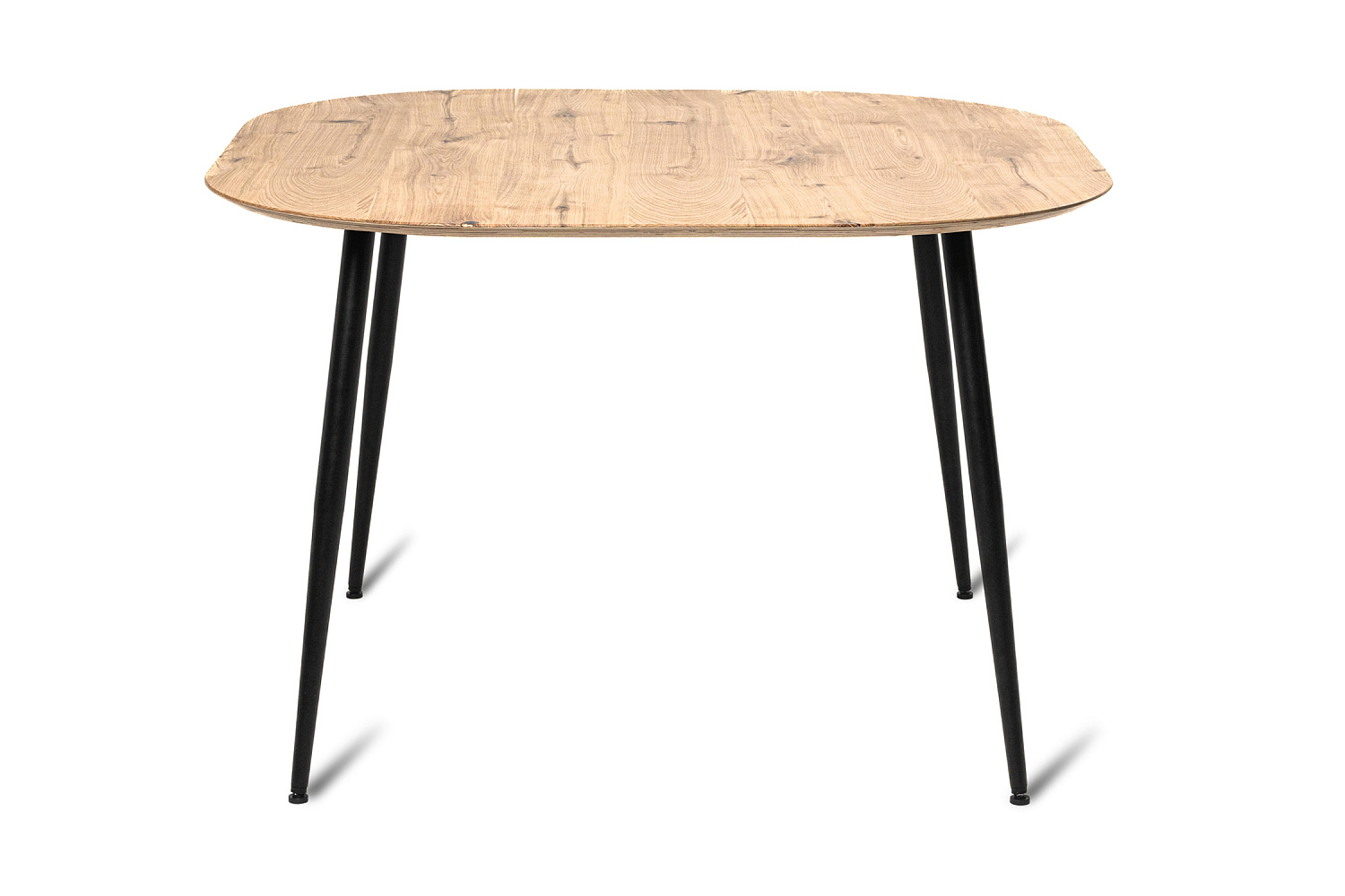 Стол обеденный Венсе рустик натуральный / черный