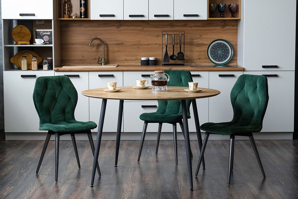 Стол обеденный Леер рустик натуральный / серый