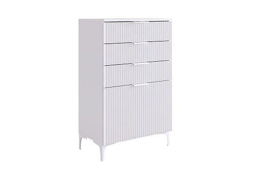 Комод Зефир белое дерево / белый