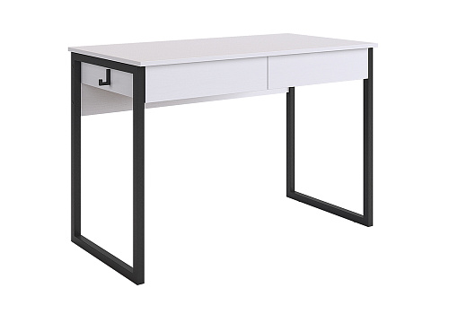 Стол Юниор белое дерево / черный муар