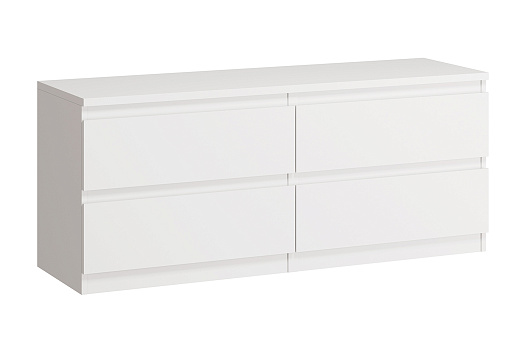 Тумба Кастор 4 ящика белая 
