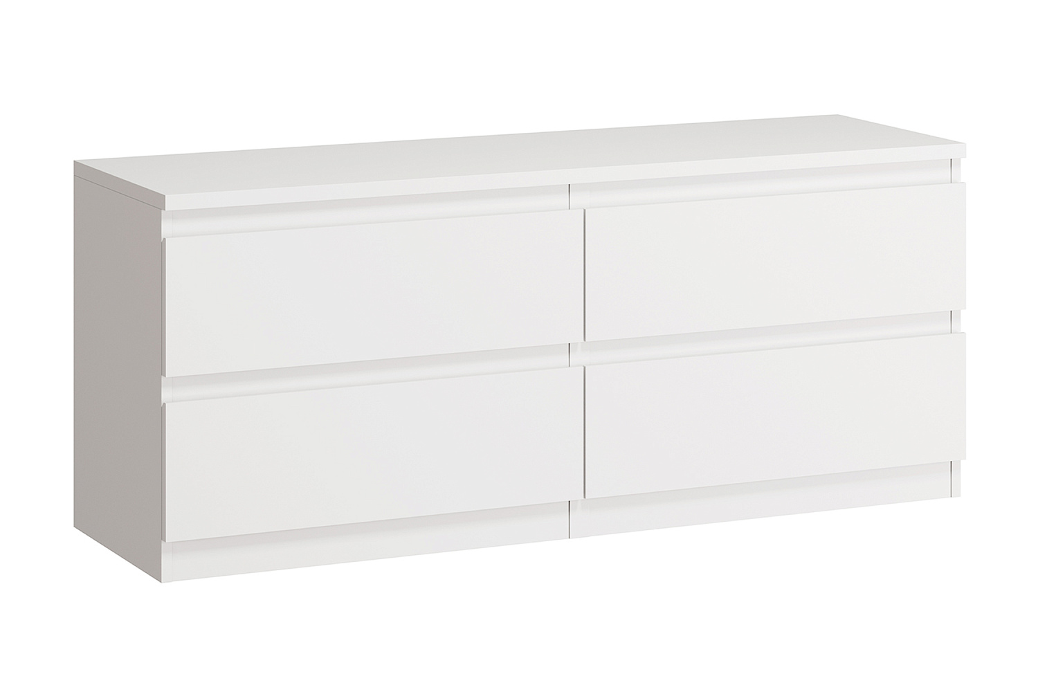 Тумба Кастор 4 ящика белая 