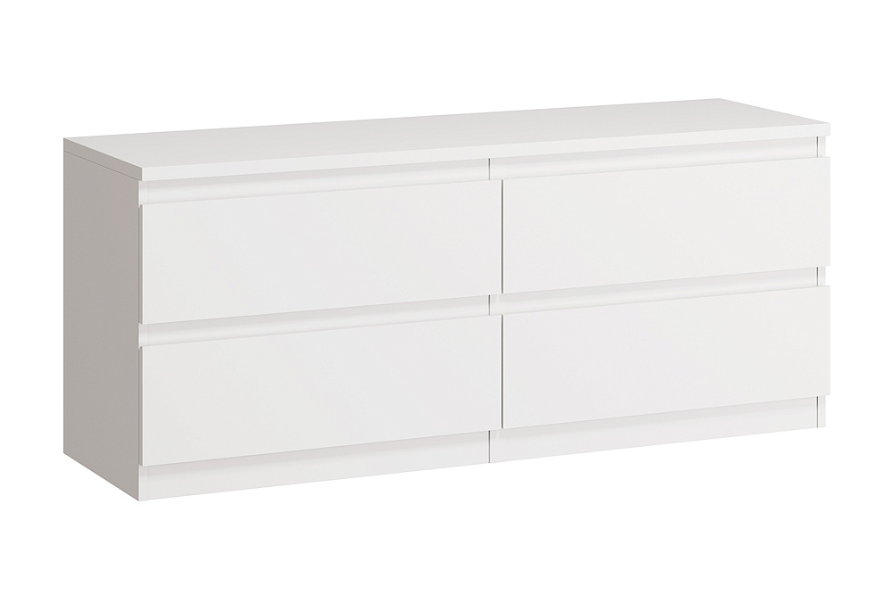 Тумба Кастор 4 ящика белая 