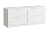 Тумба Кастор 4 ящика белая 