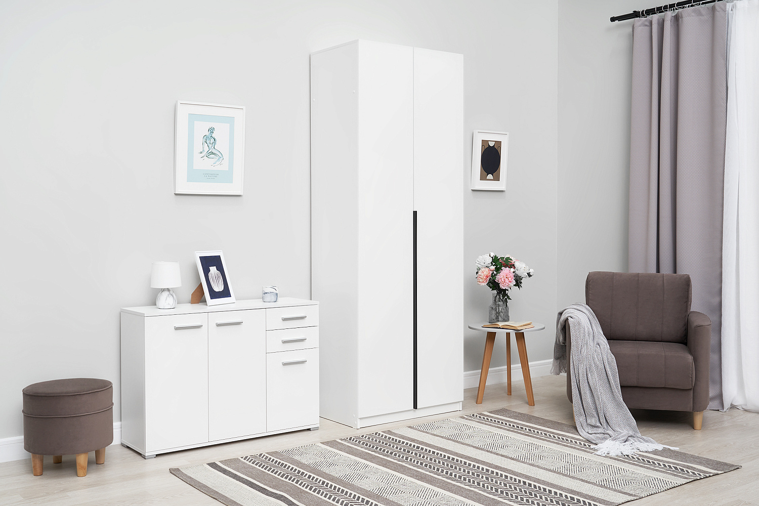 Коллекция Тивина белый текстурный