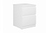 Тумба прикроватная Кастор 2 ящика белая 