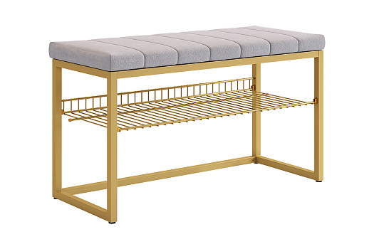 Обувница Классная 2 золото / велюр оникс