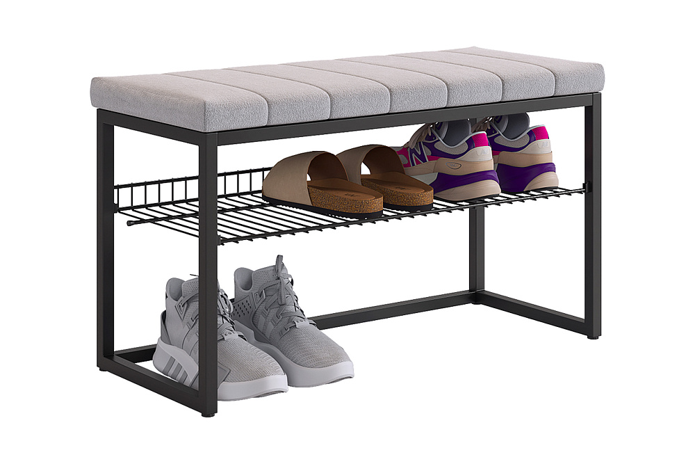 Обувница Классная 2 черный муар / велюр оникс