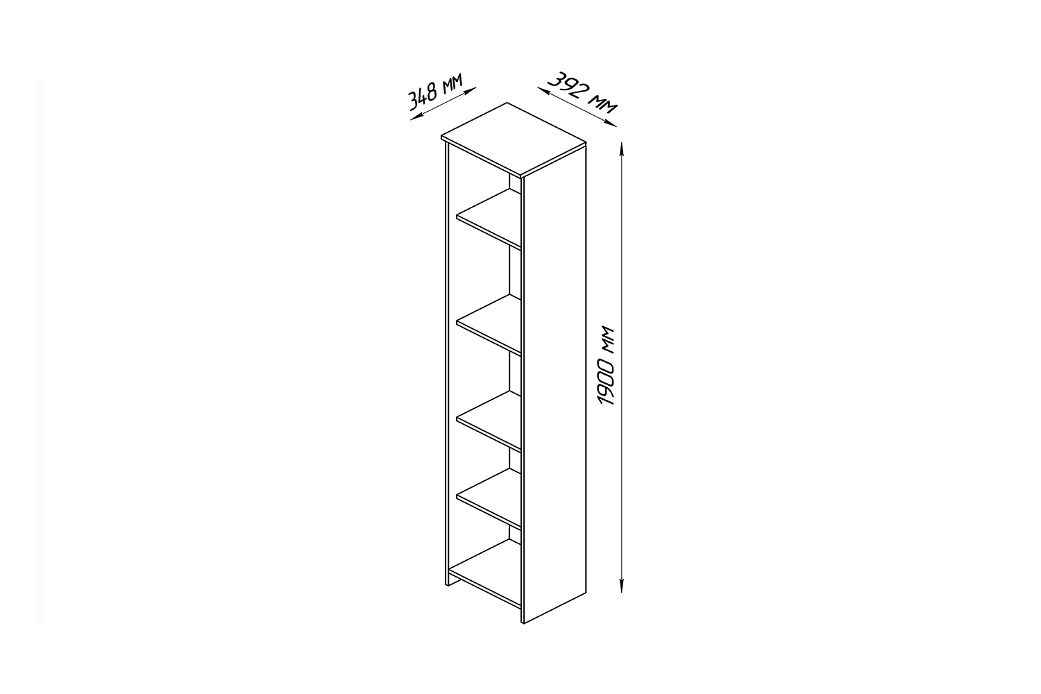 Стеллаж Сириус венге