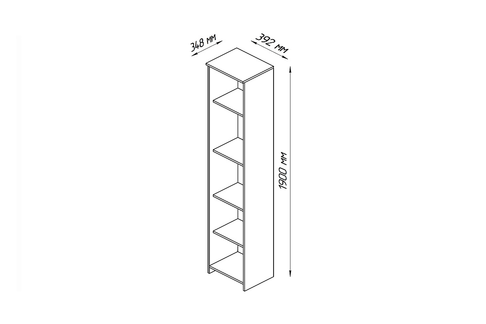 Стеллаж Сириус венге