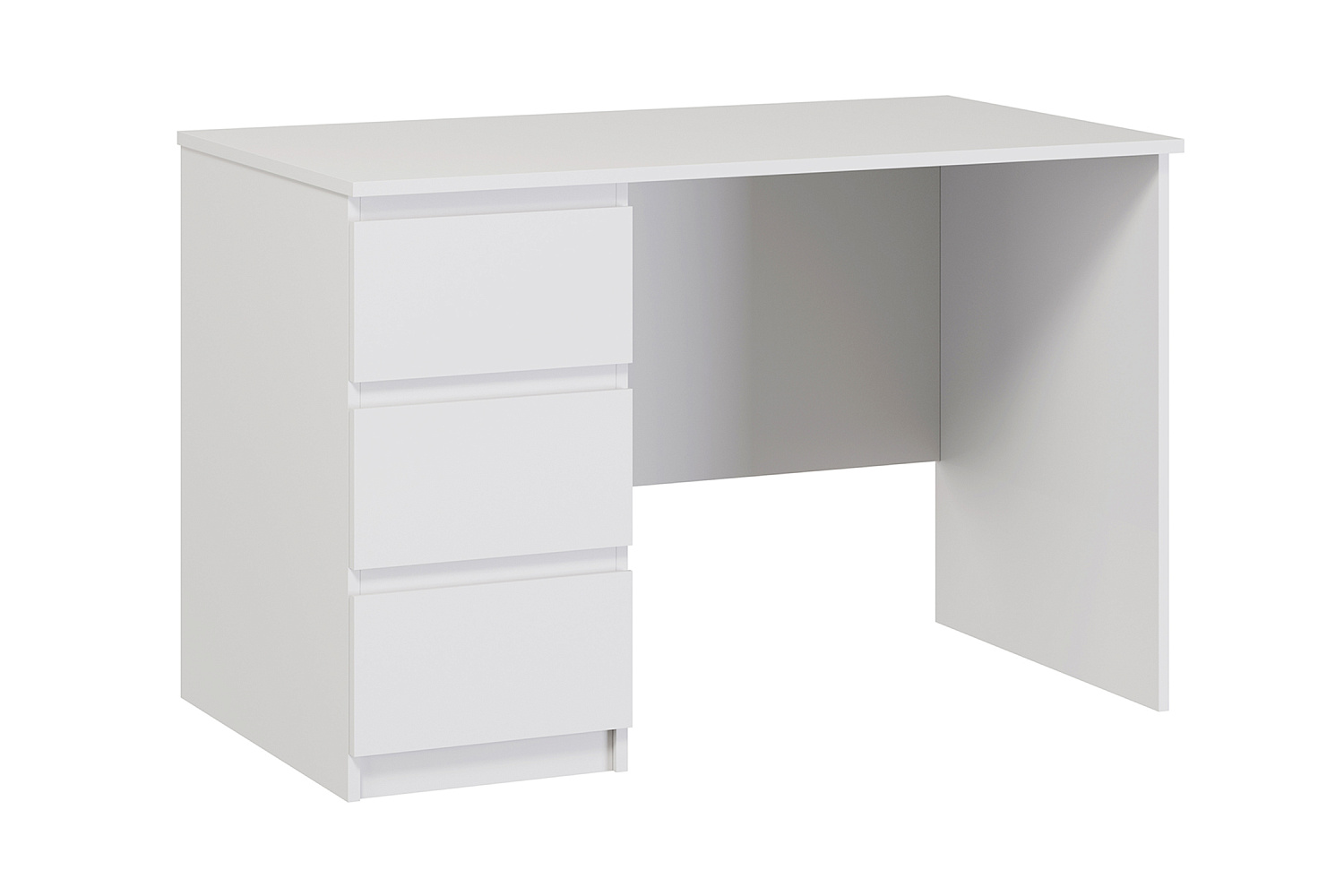 Письменный стол Кастор белый 3 ящика 