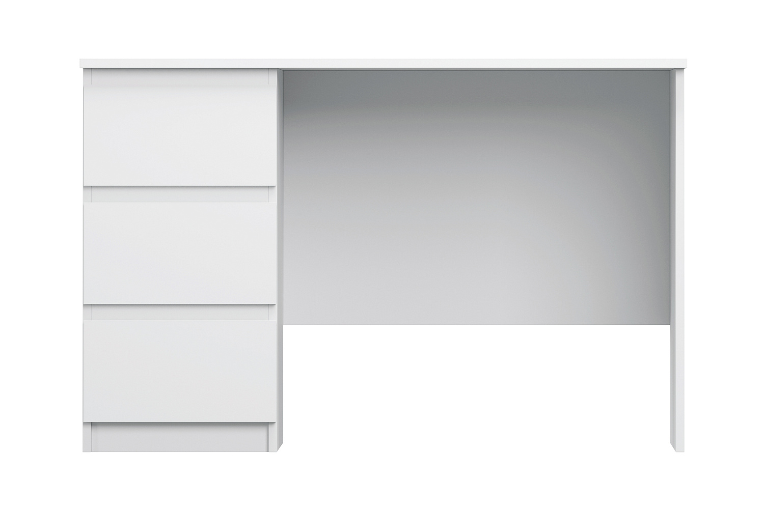 Письменный стол Кастор белый 3 ящика 