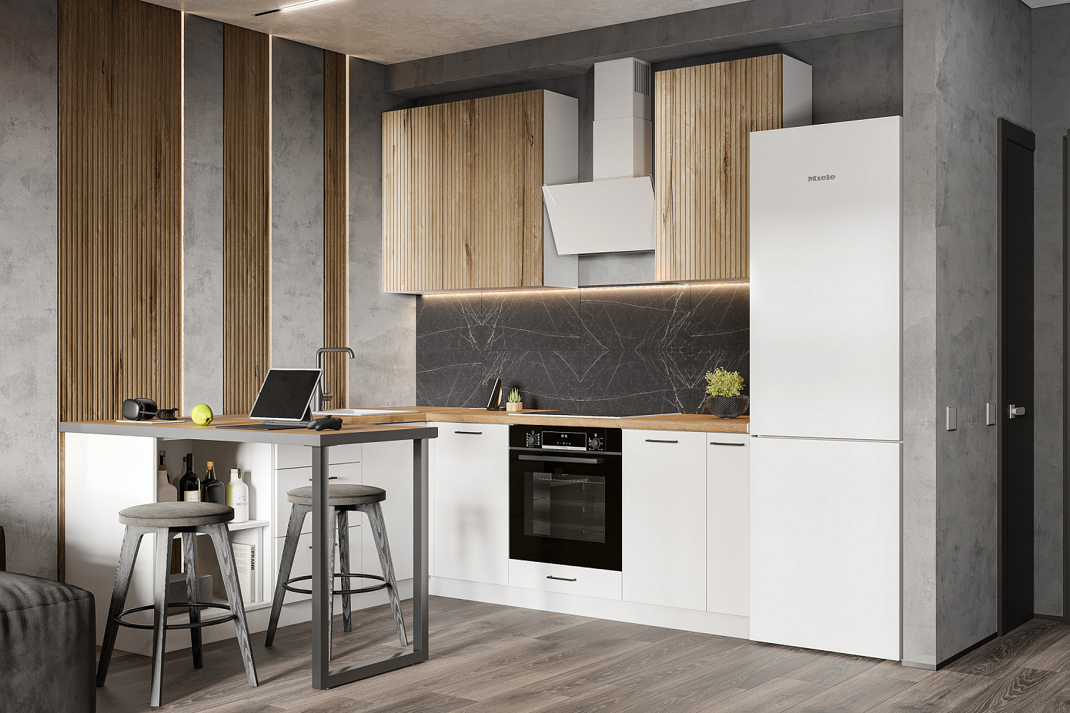 Модульная кухня Рейко дуб торонто