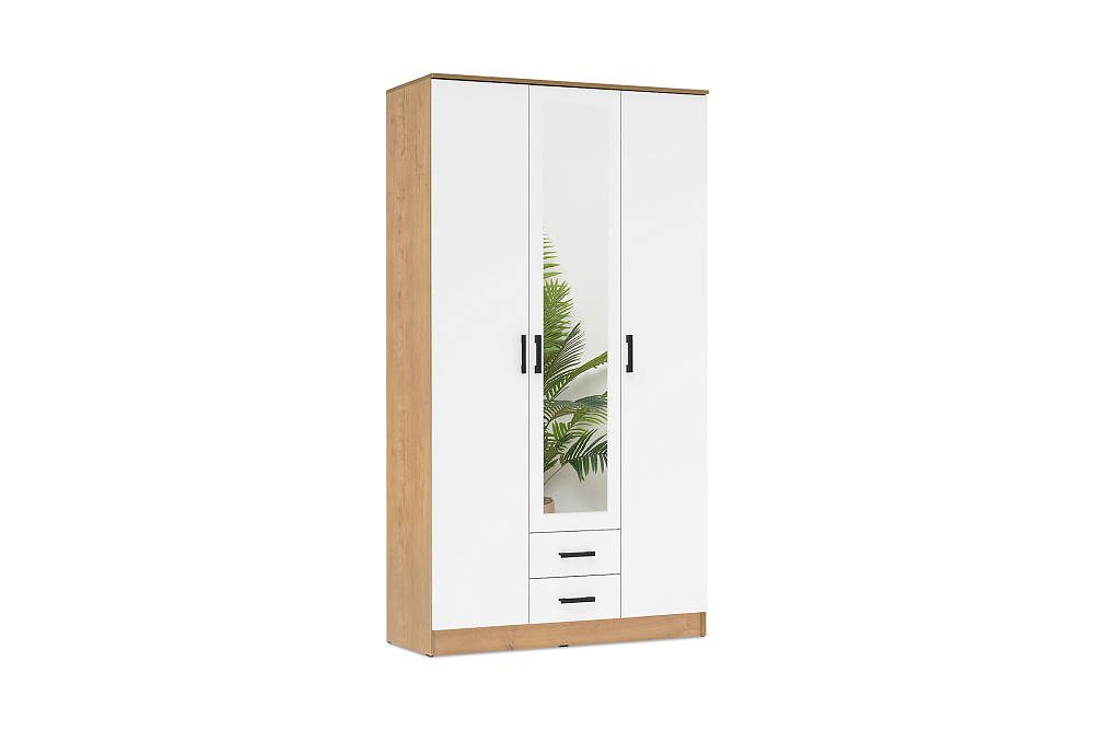 Шкаф Трио дуб вотан / белый