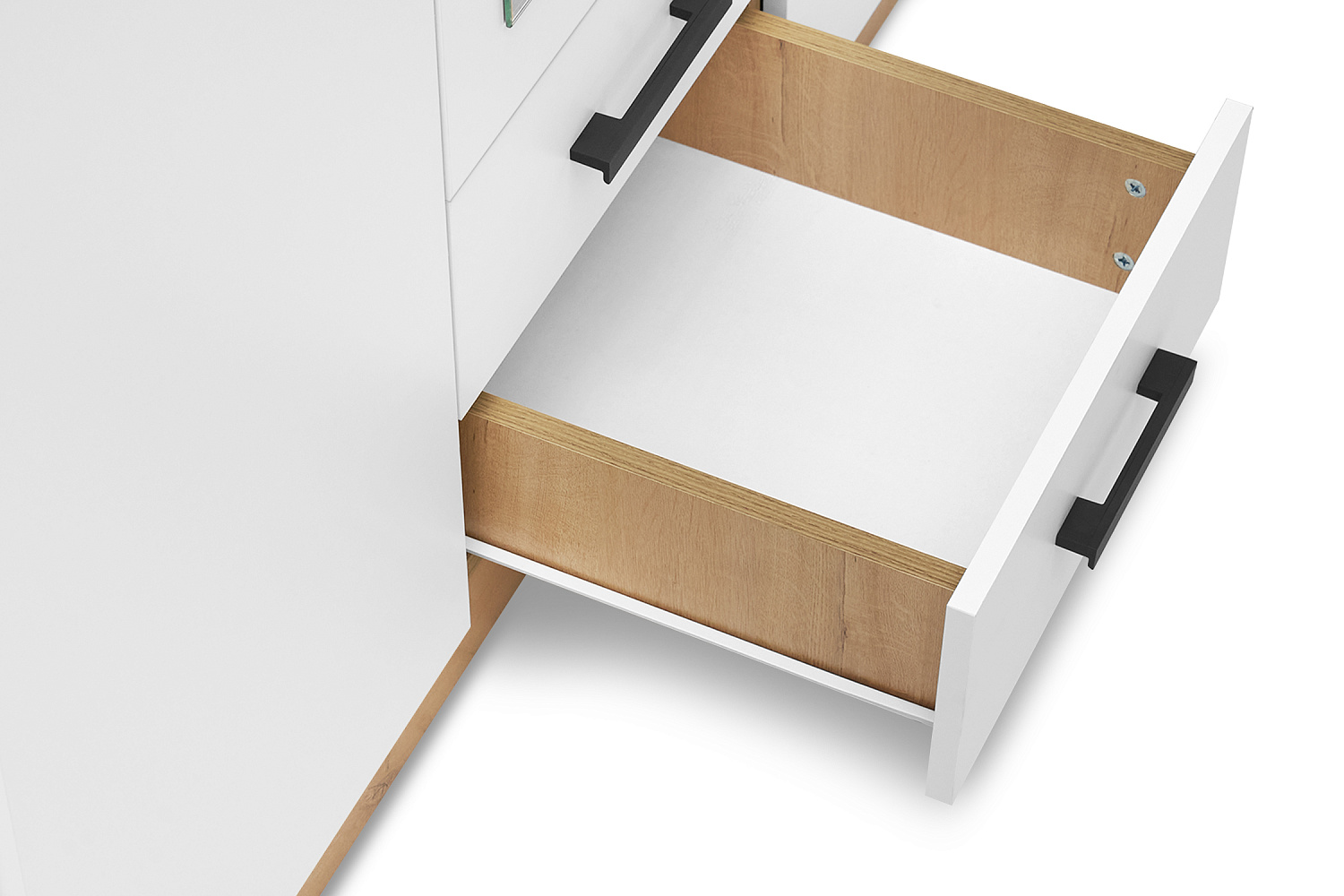 Шкаф Трио дуб вотан / белый