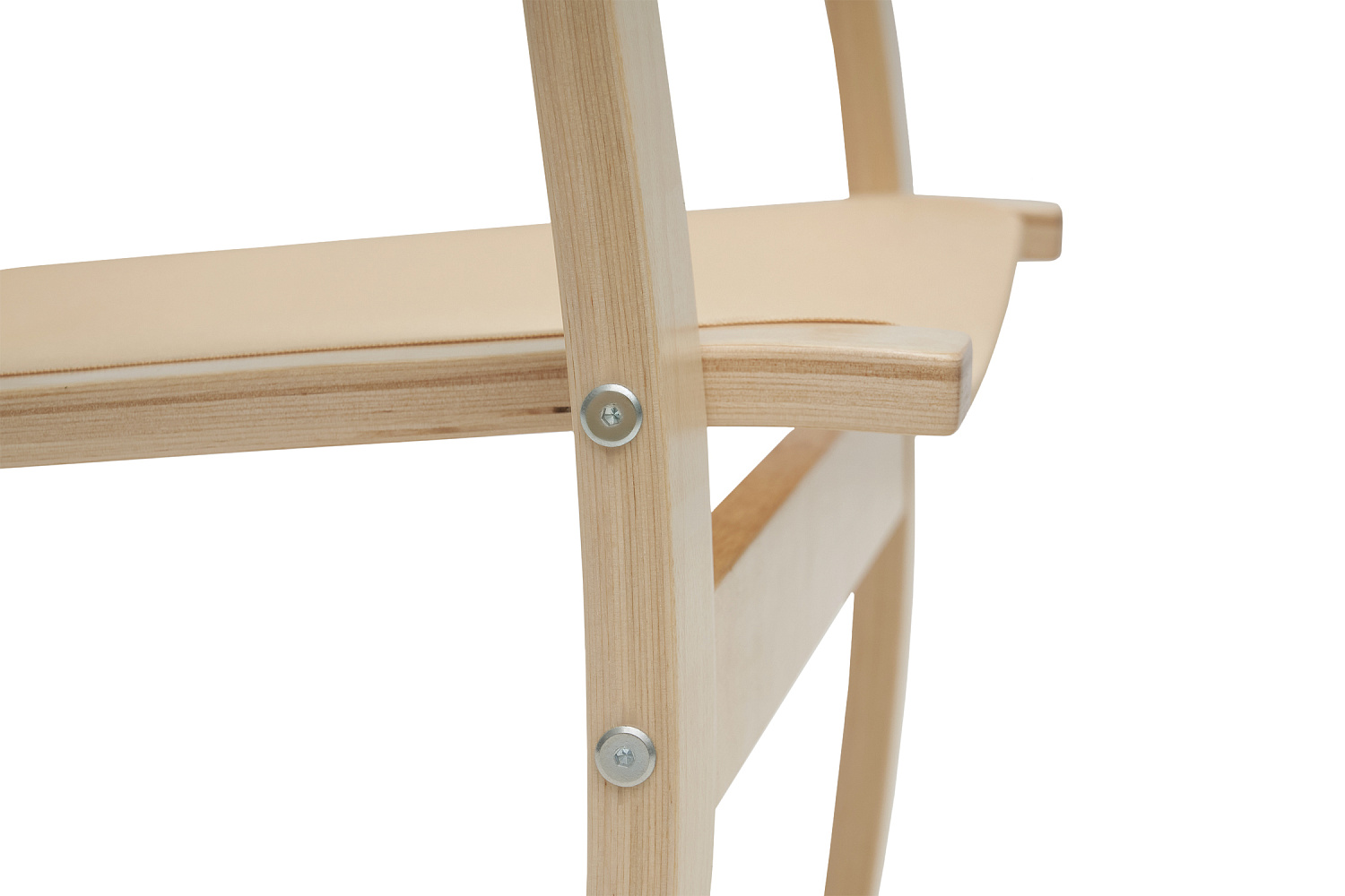 Кресло Тириль коричневое / натуральное