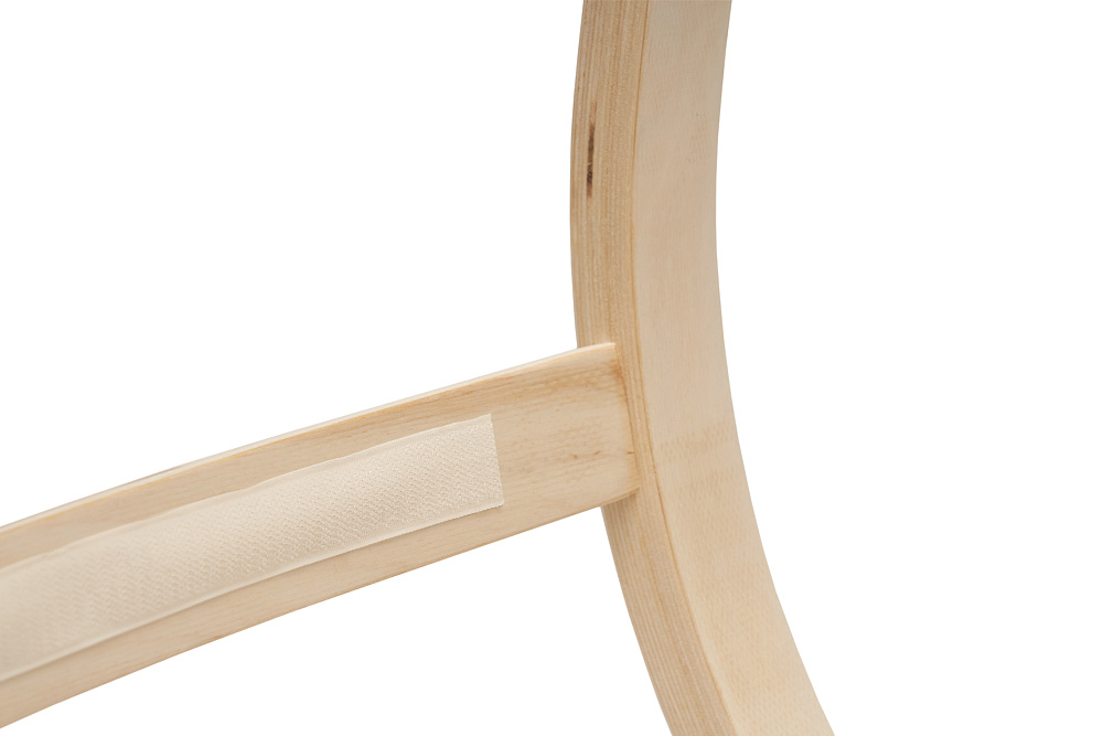 Кресло Тириль темно-синее / натуральное