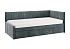 Тахта с ящиками Твикс велюр графит
