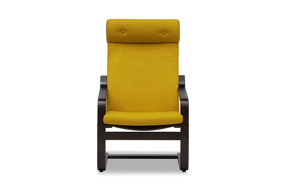 Кресло Тириль желтое / венге