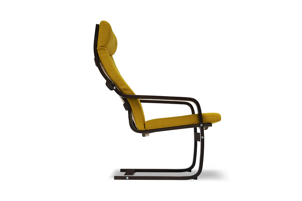 Кресло Тириль желтое / венге