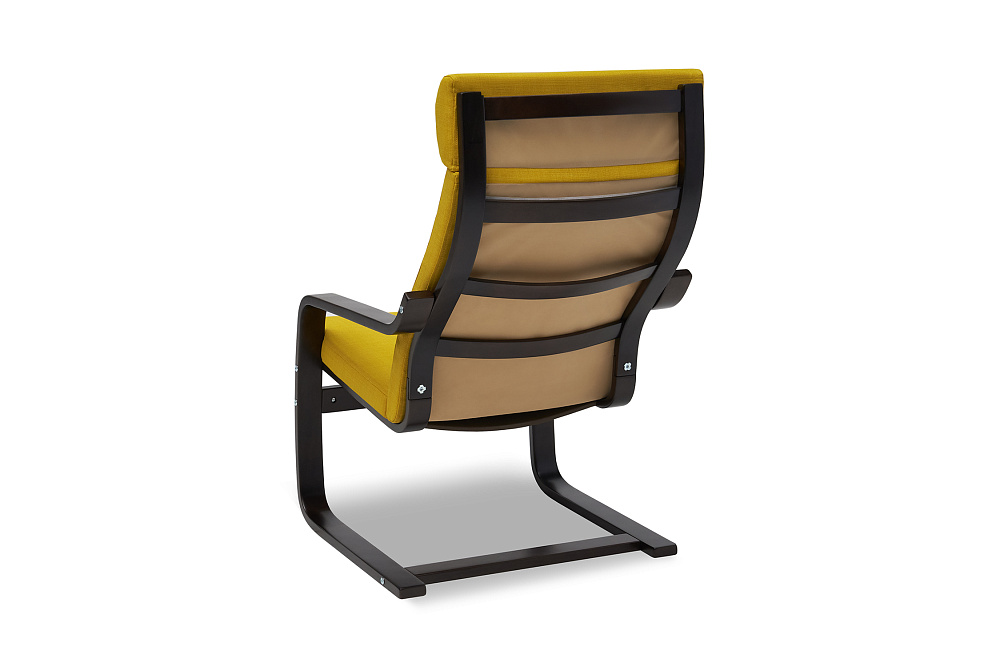 Кресло Тириль желтое / венге