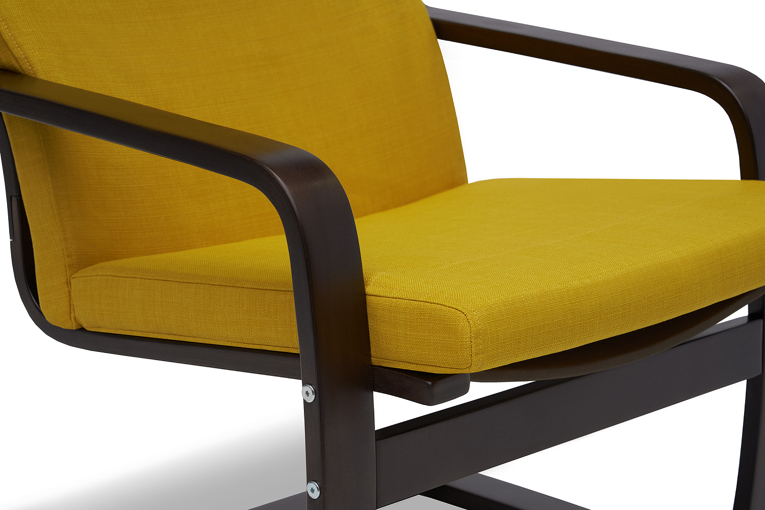 Кресло Тириль желтое / венге