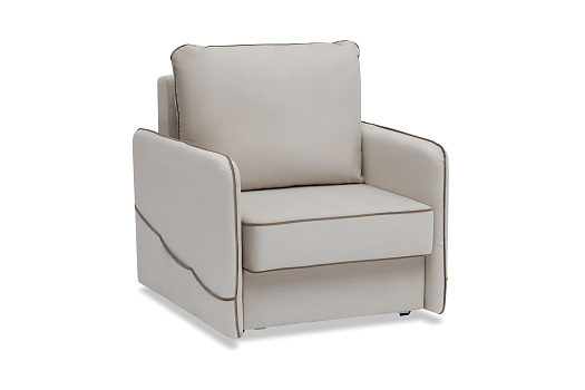 Кресло еврокнижка Энерджи серо-бежевое