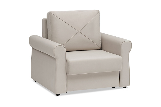 Кресло еврокнижка Лира серо-бежевое