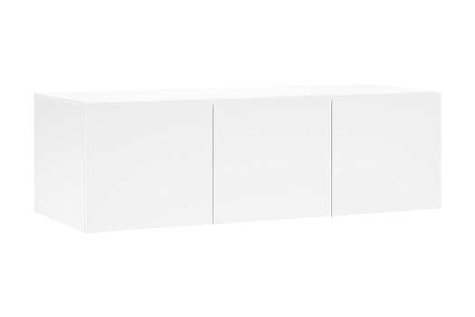 Антресоль трехдверная Тивина белый текстурный