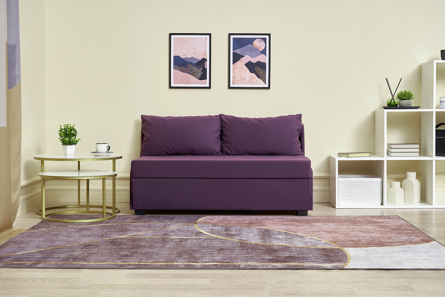 Диван откидной Немо фиолетовый