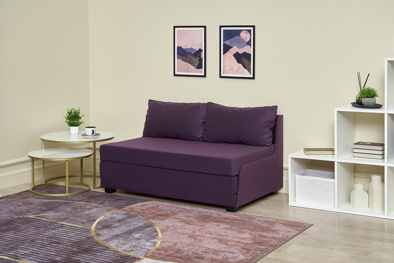 Диван откидной Немо фиолетовый