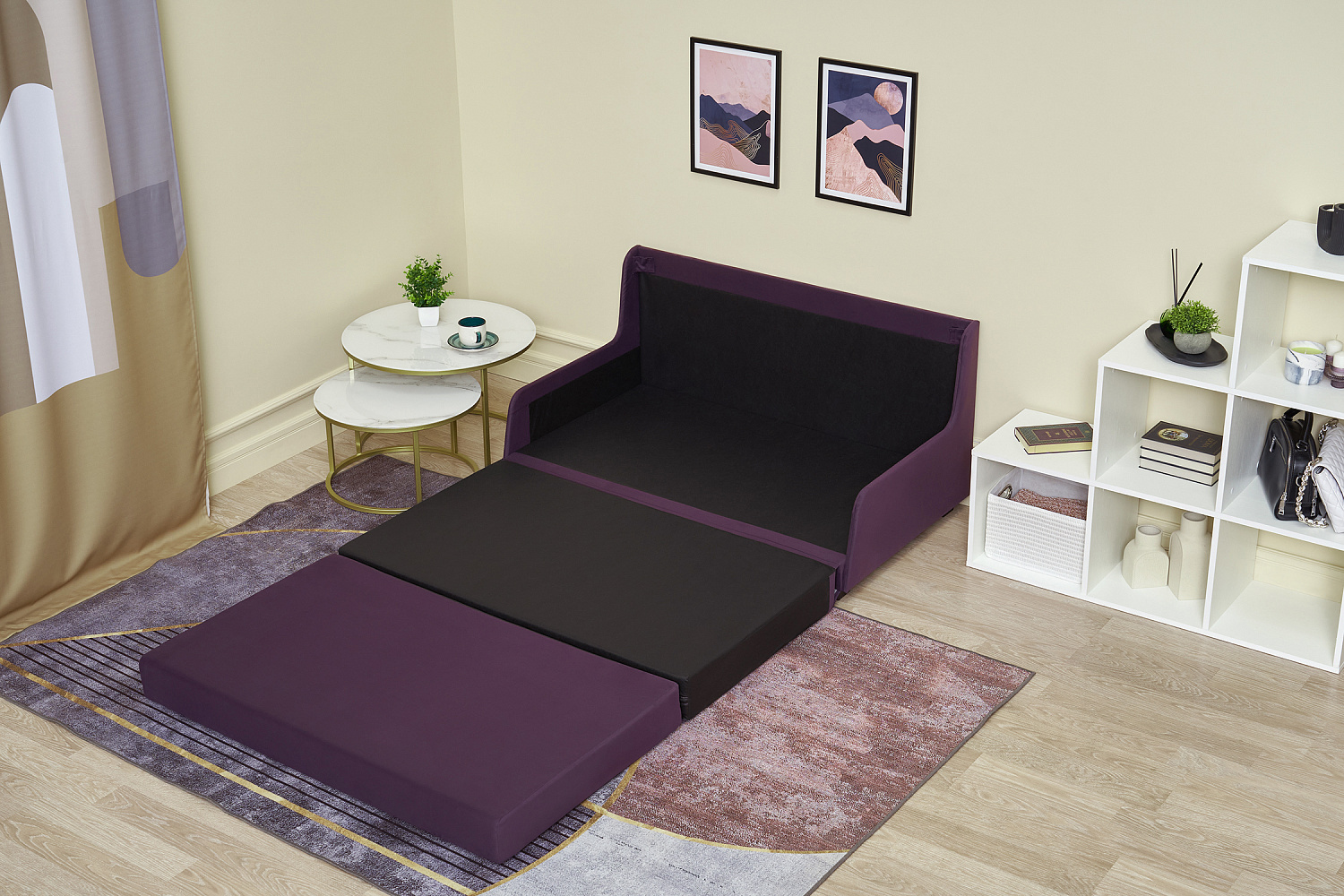 Диван откидной Немо фиолетовый