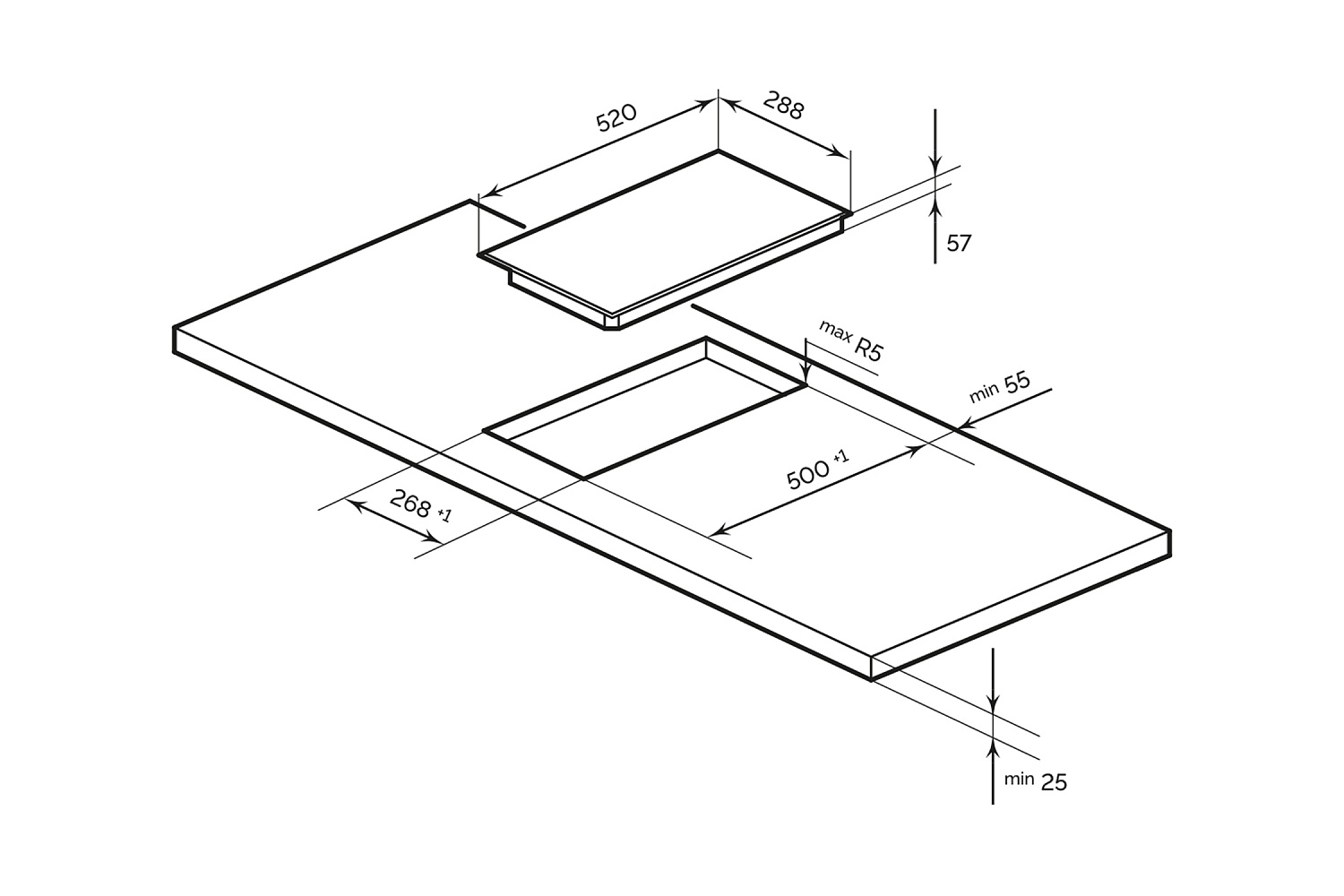 Индукционная варочная поверхность EVI 320A BL