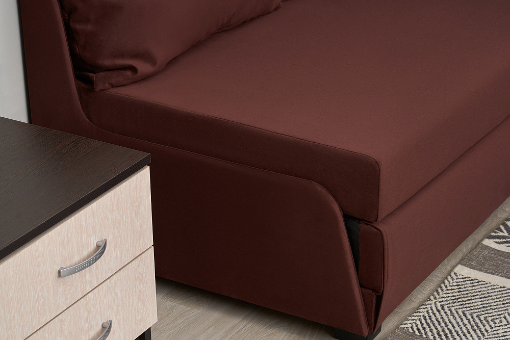 Диван откидной Немо бордовый