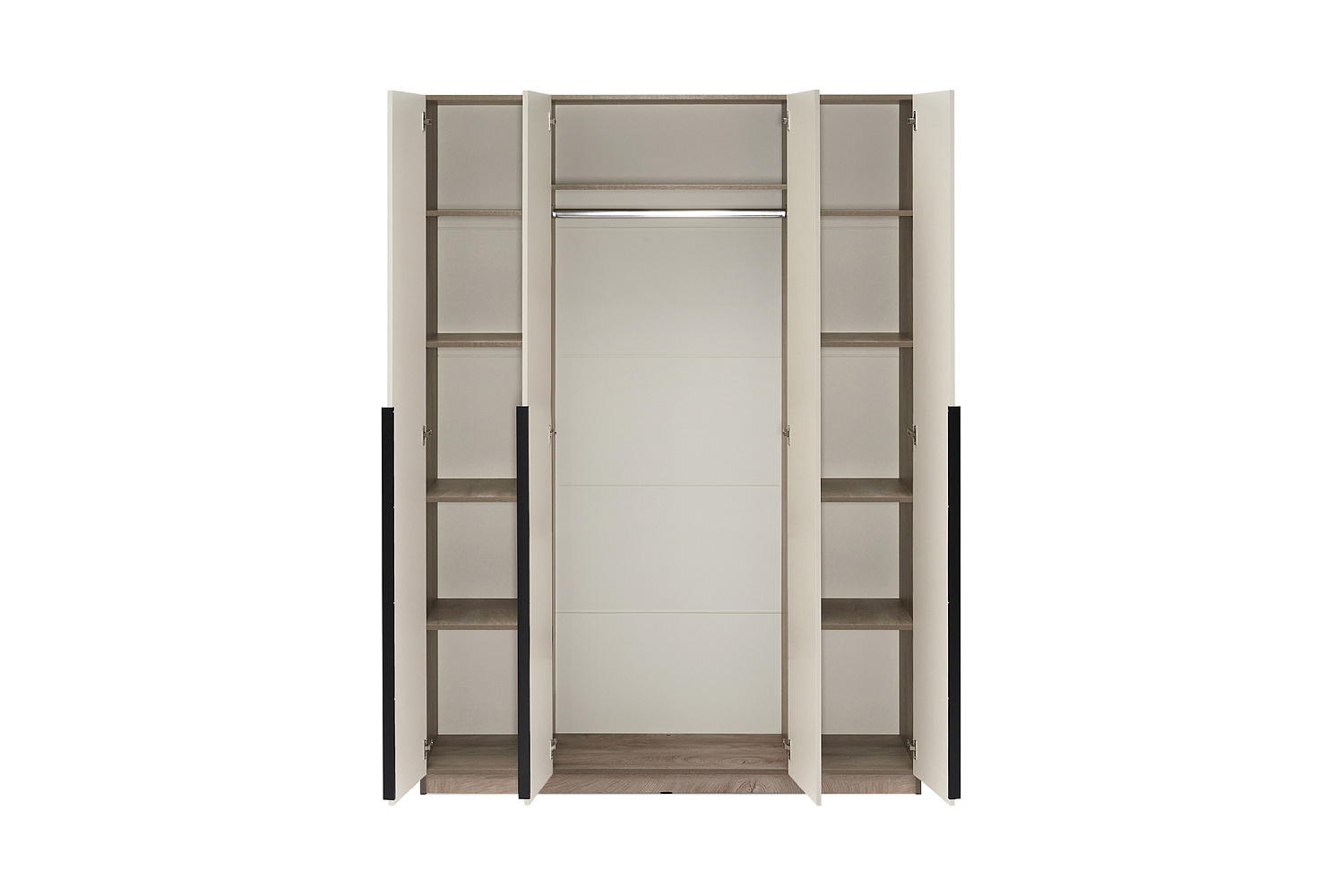 Шкаф 4-х створчатый Тивина эндгрейн / меланж