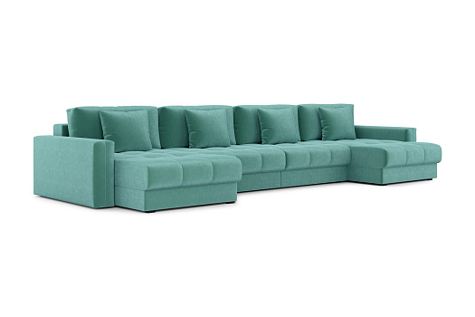 Диван п-образный тик-так Монарх М2О2 бирюзовый