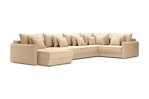 Диван п-образный тик-так Антей песочный