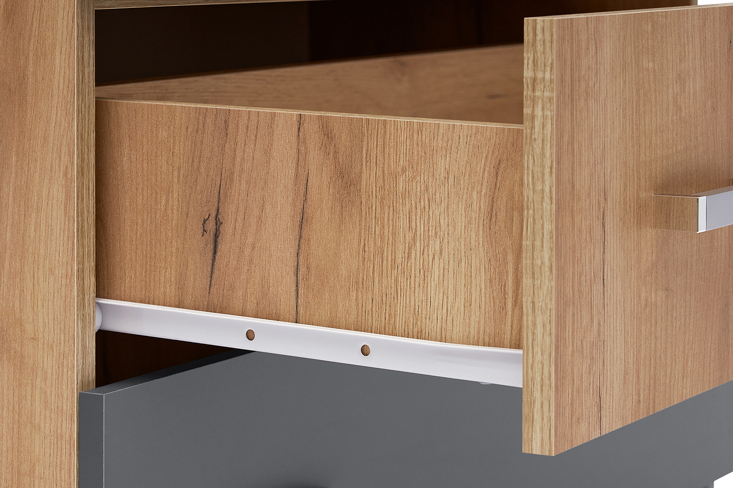 Шкаф Мартина 2-дверный графит / дуб крафт